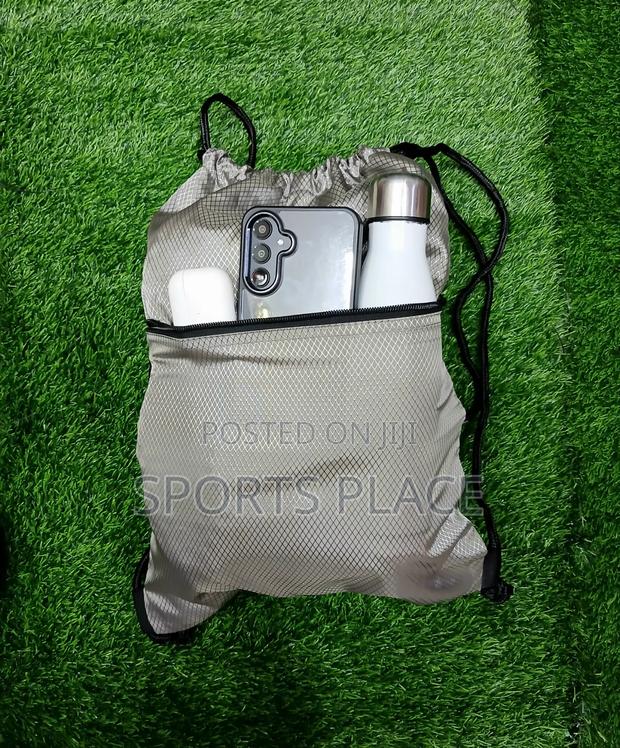 Golden Drawstring Sports Bag