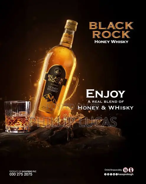 Kasapreko-Black Rock Honey Whisky 750ml 30%