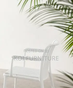 Home Chairs; White Ergonomic Stackable Home Dining Chairs