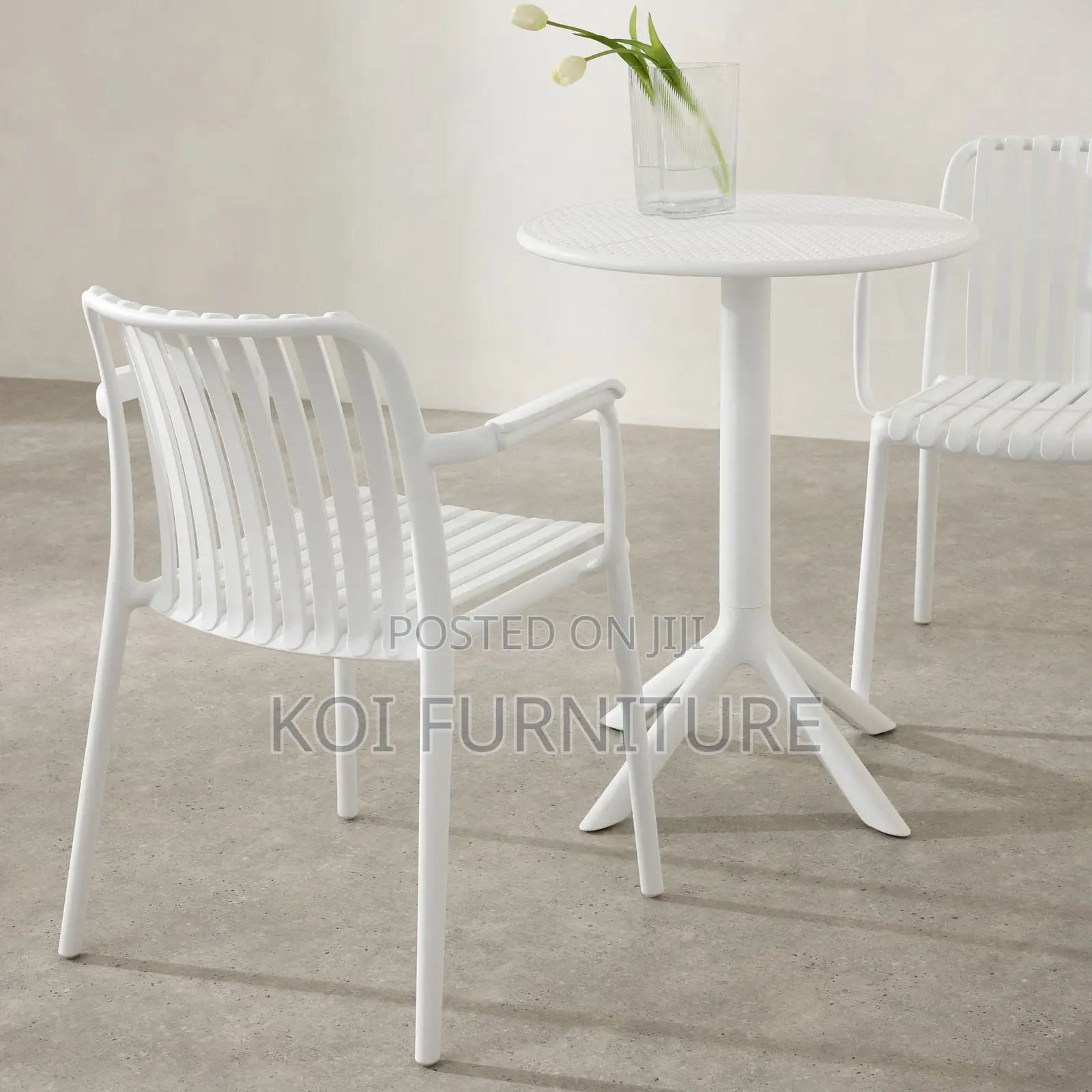 Home Chairs; White Ergonomic Stackable Home Dining Chairs