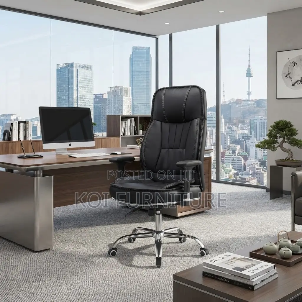 Office Chairs; Recliner Office Study Leather Polish Chairs