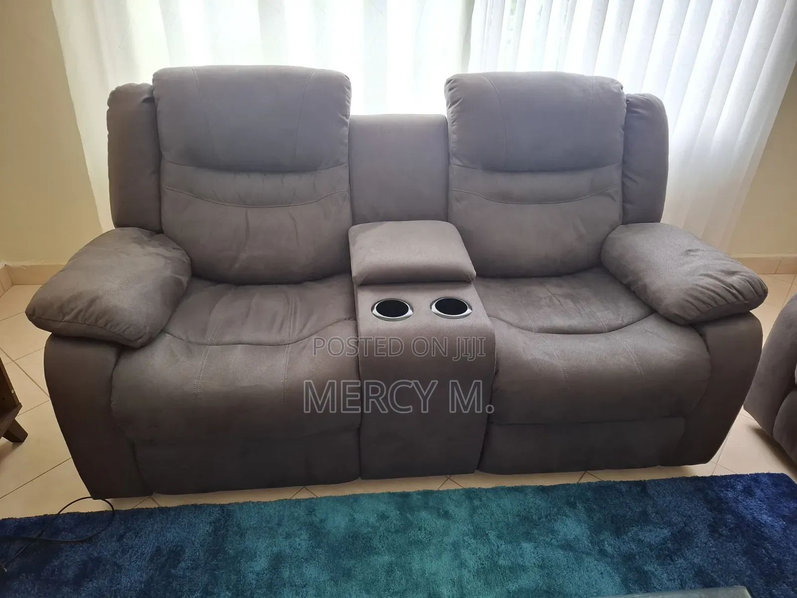 Torino 6 Seater Recliner in Gray