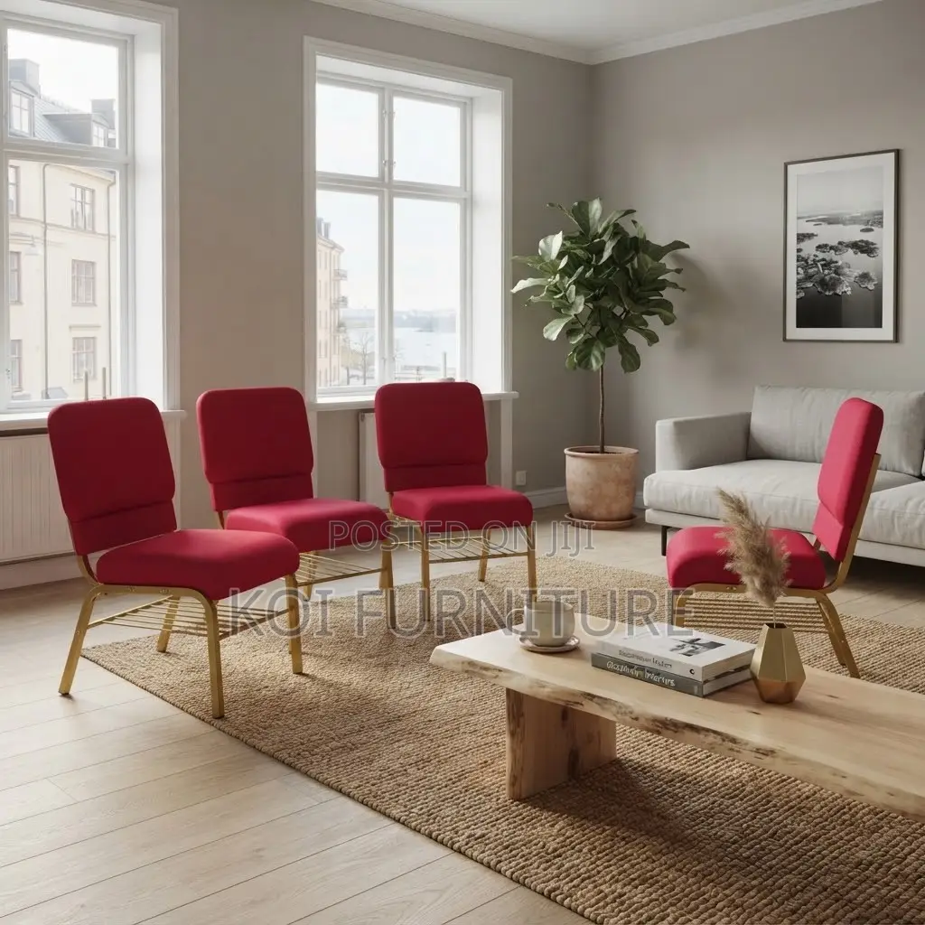 Office Chairs; Armless Fabric Office Church Stackable Chairs