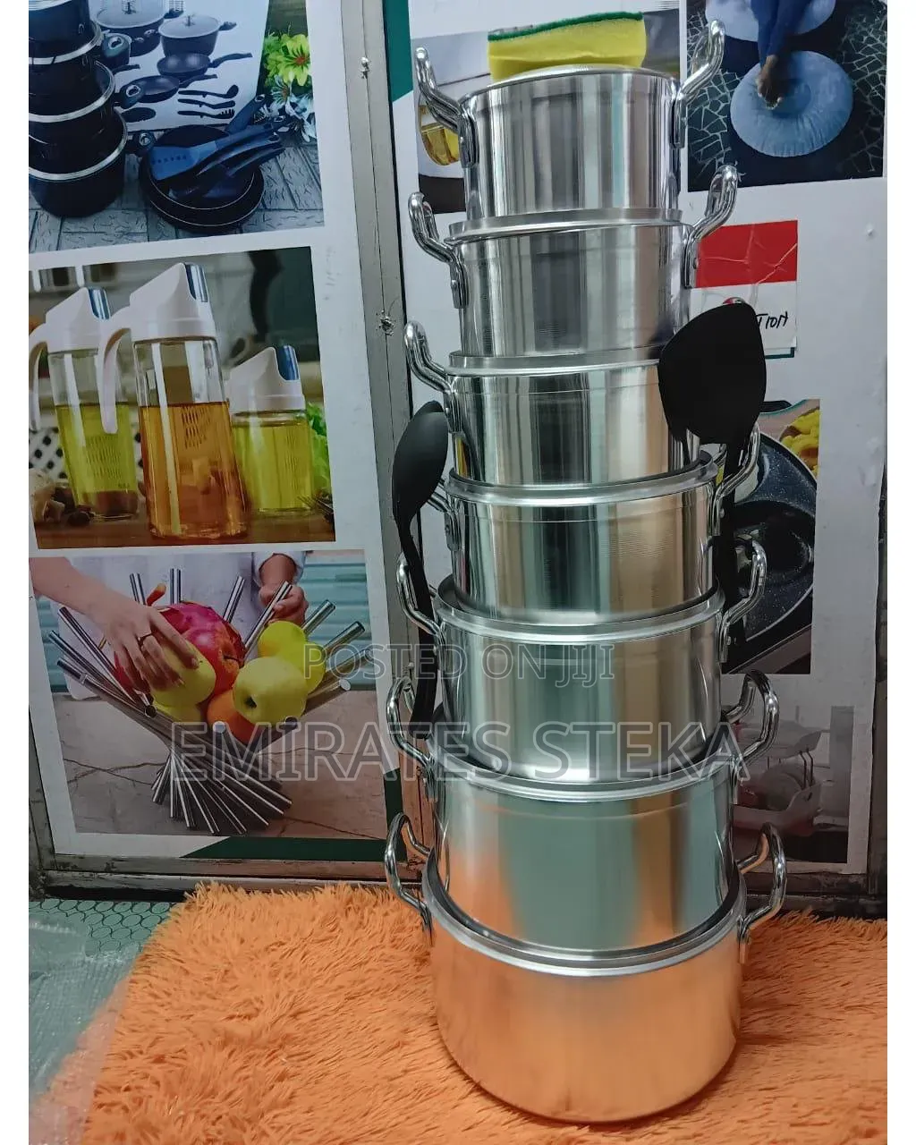 Tornado 14pcs Cookware Stainless Aluminum