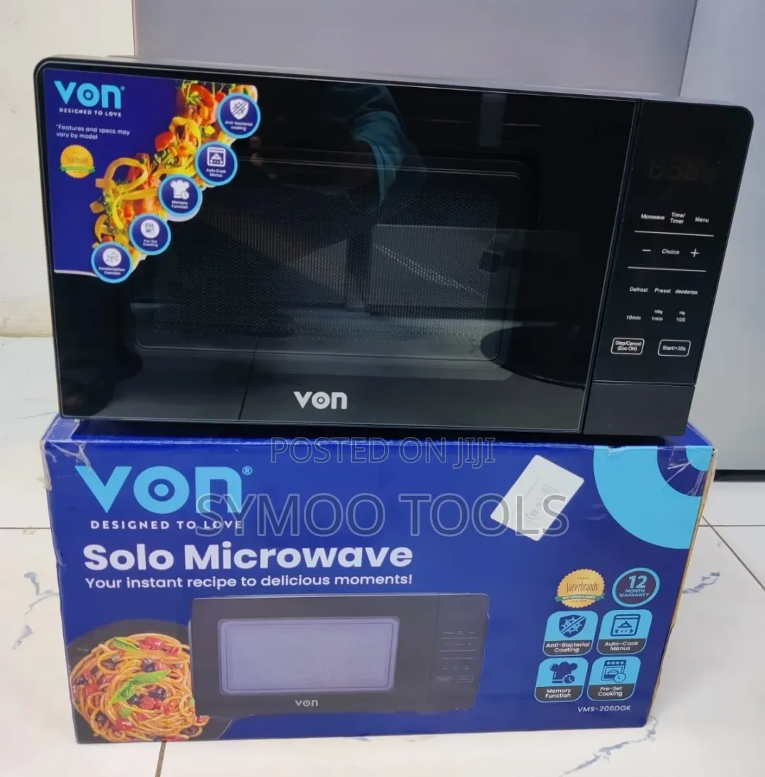 VON 20-Liter Digital Solo Microwave (Model: VMS-206DGK)