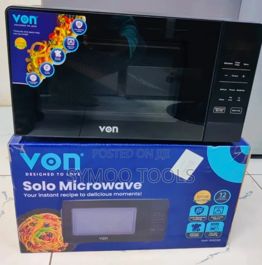 VON 20-Liter Digital Solo Microwave (Model: VMS-206DGK)