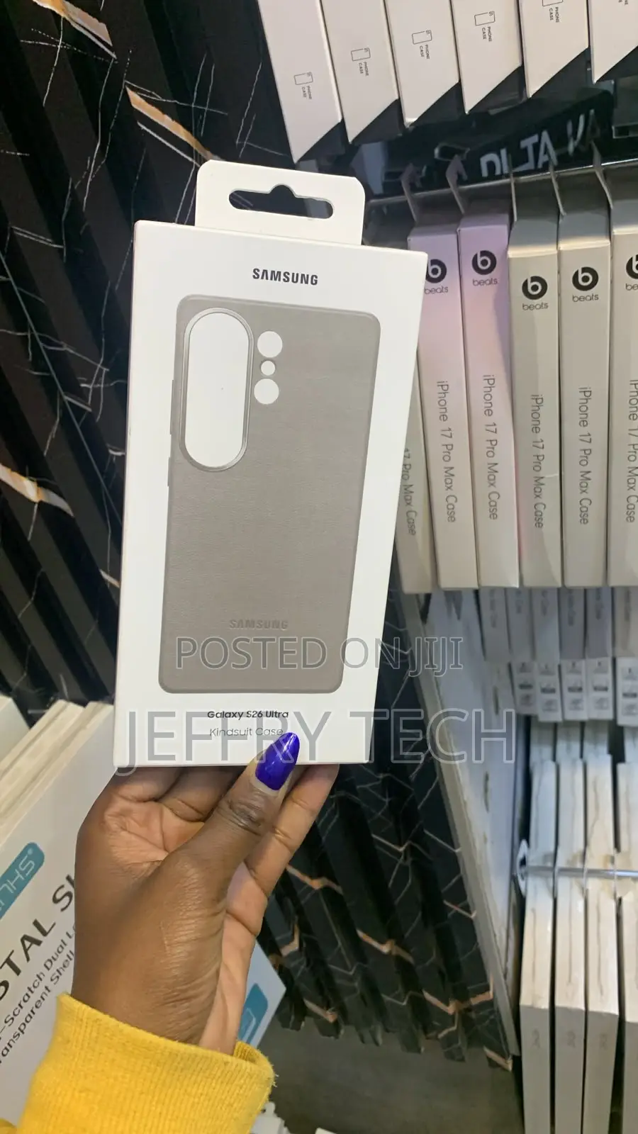 Samsung Galaxy S26 Ultra Kindsuit Case in Gray Packaging.