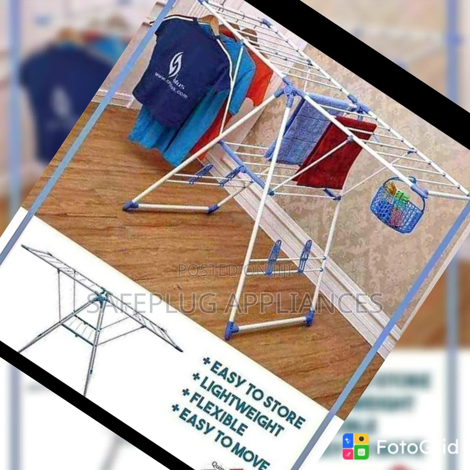 Heavy-Duty Clothes Drying Stand – Ready-Assembled Home Laundry Rack