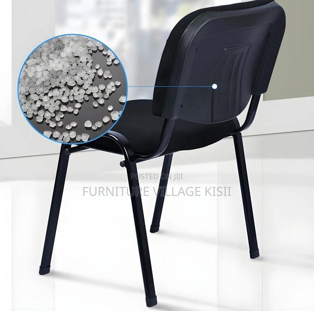 Office Chair; Black Stackable Fabric Visitors Seat - thumbnail 14