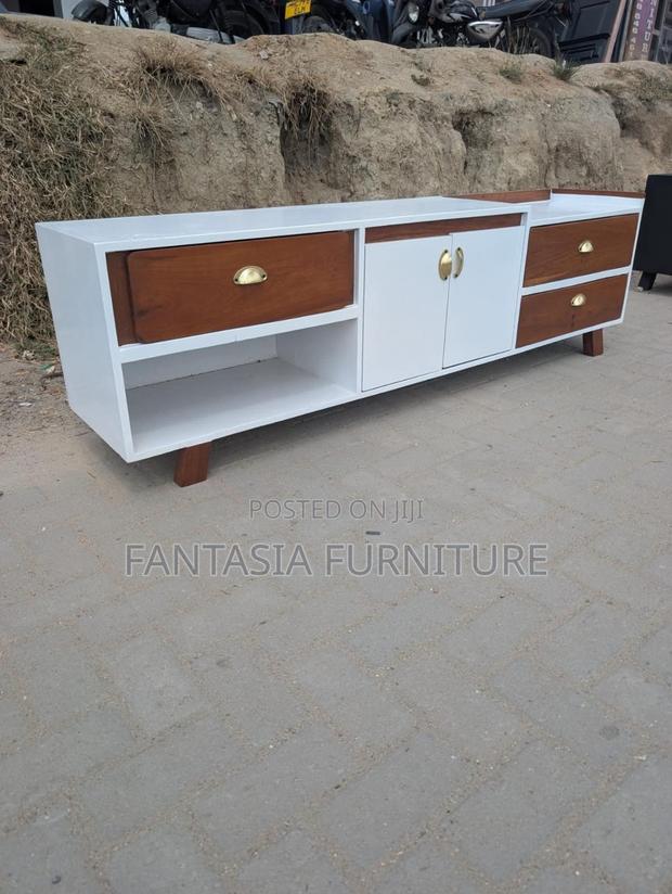 Executive Two Tone TV Console: Pay on Delivery
