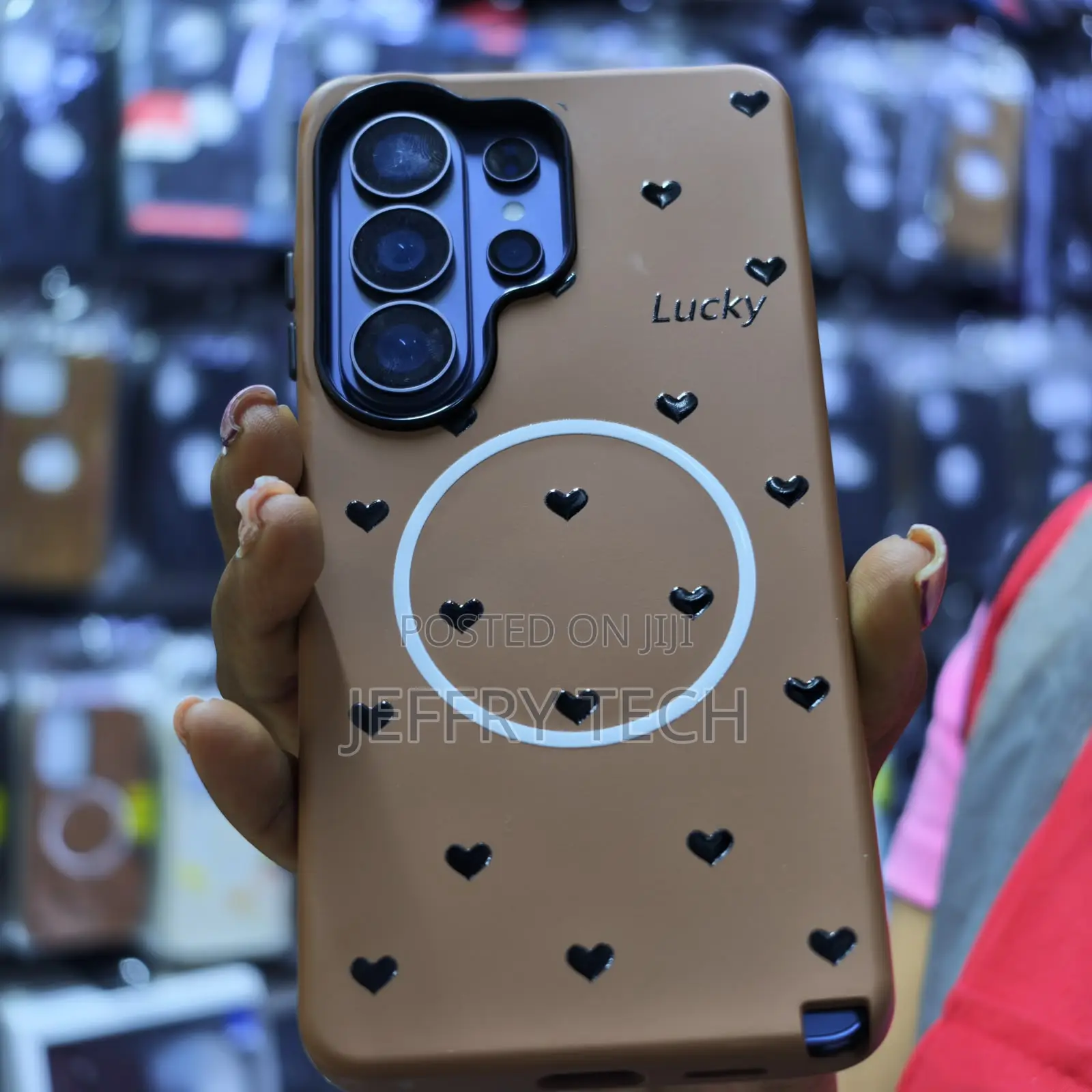 Brown Matte Magnetic Phone Case Samsung 23 Ultra