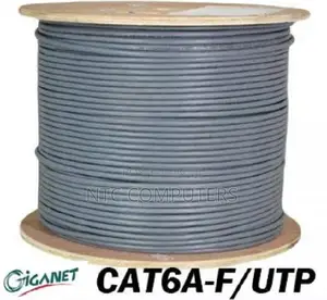 Giganet Category 6A Solid F/Utp PE Outdoor Black Cable - 305m Roll