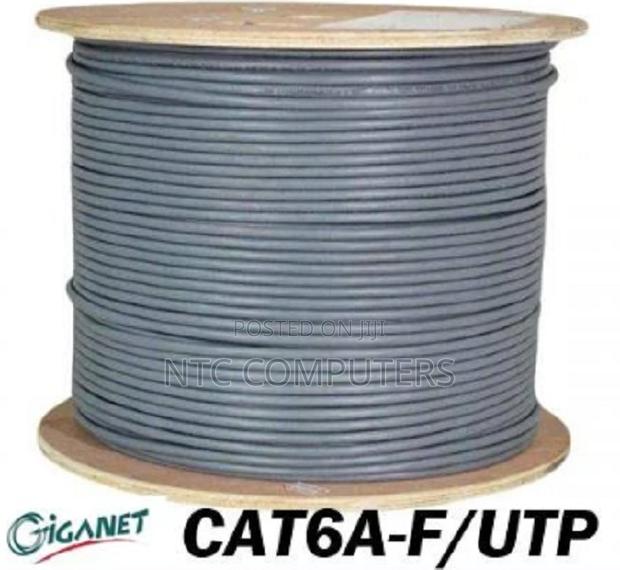 Giganet Category 6A Solid F/Utp PE Outdoor Black Cable - 305m Roll