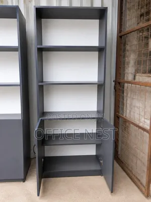 Office Storage Cabinet With Shelves Double Doors – Modern Cabinet