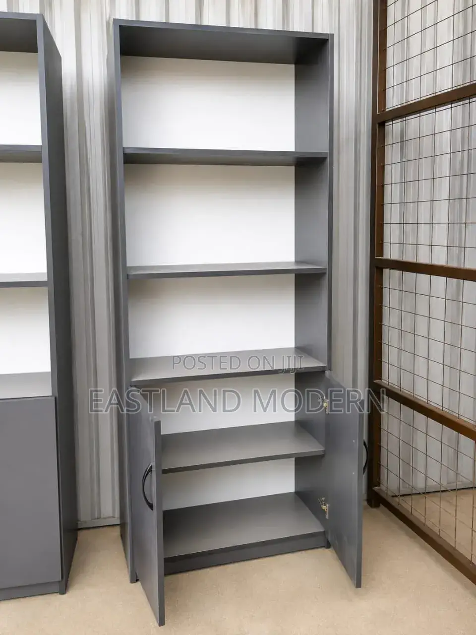 Office Storage Cabinet With Shelves Double Doors – Modern Cabinet