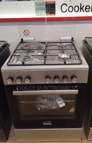 Von Smifer 60 by 60 3 + 1 Standing Cooker With Gas Sensor and Food War