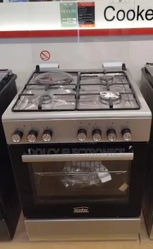 Von Smifer 60 by 60 3 + 1 Standing Cooker With Gas Sensor and Food War
