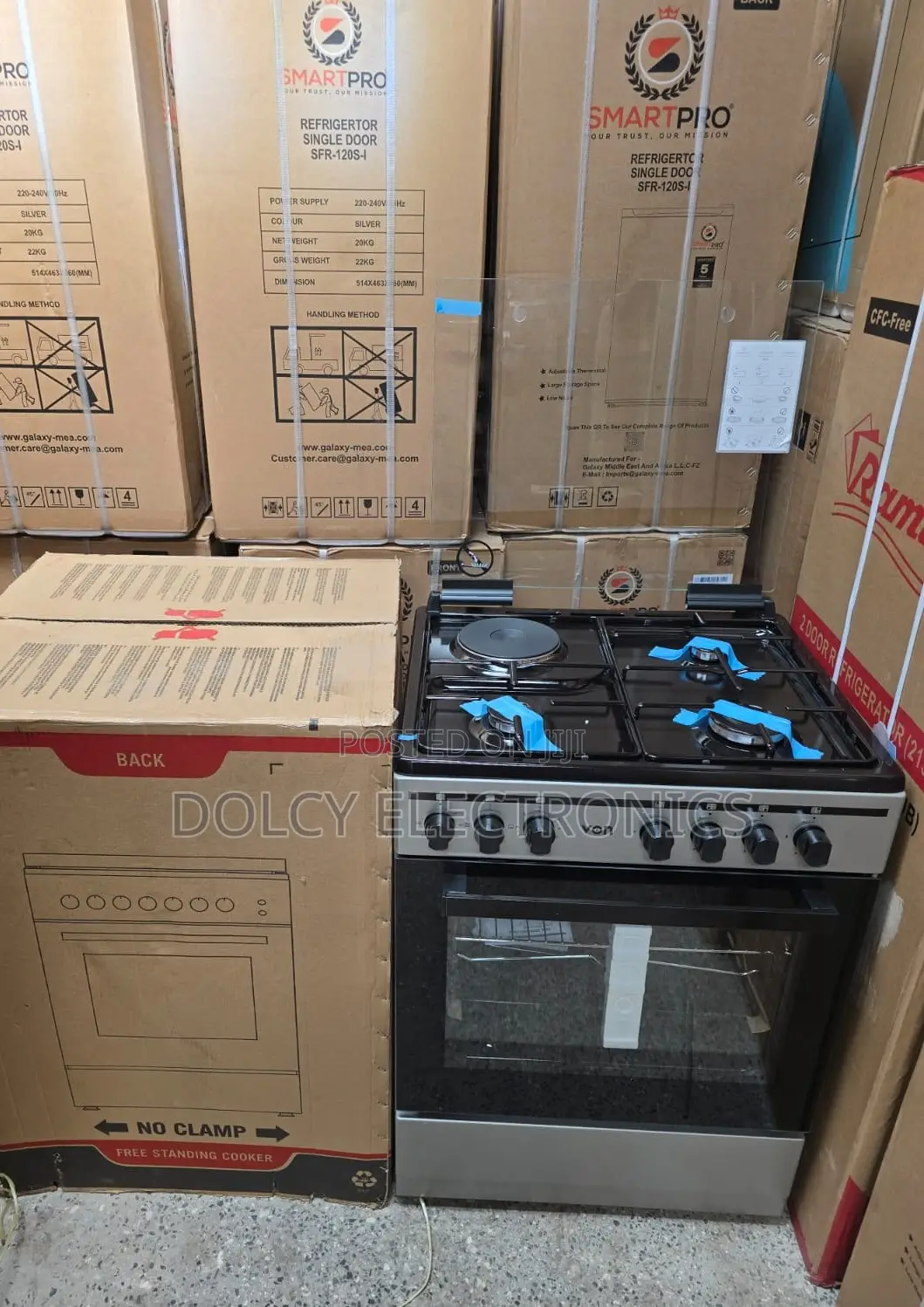 Von Cooker 3 Gas + 1 60cmx55cm Electric - Vcf653131nsy