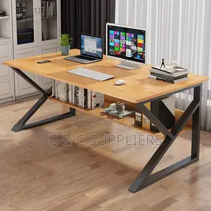 Generic Home Study Desk With a Bookshelf