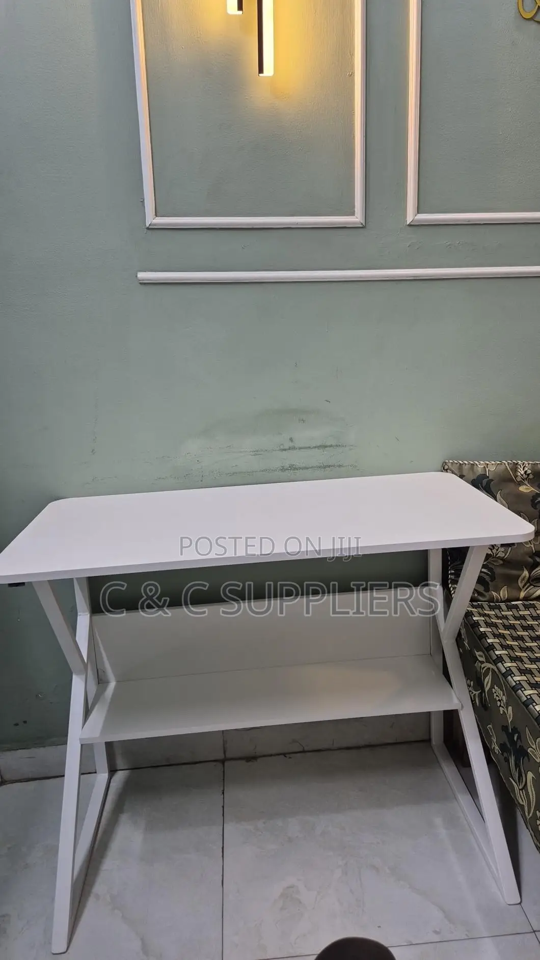 Generic Home Study Desk With a Bookshelf