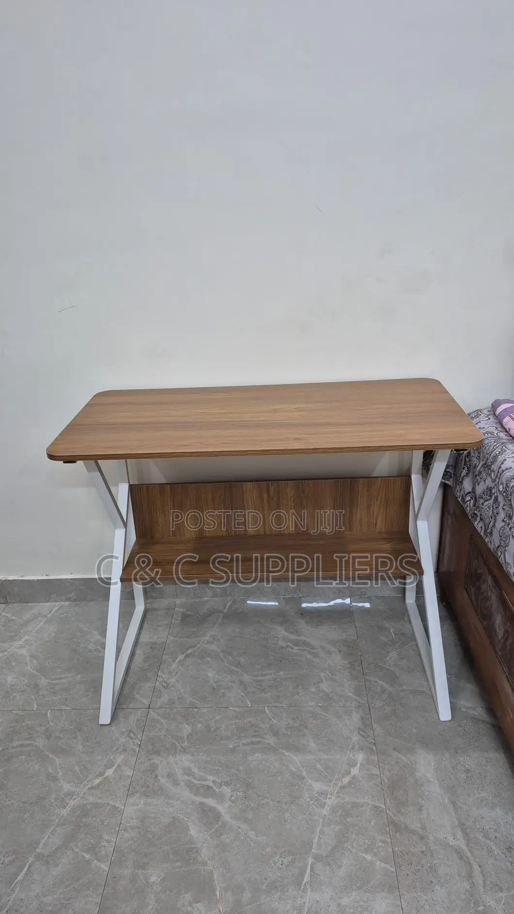 Generic Home Study Desk With a Bookshelf