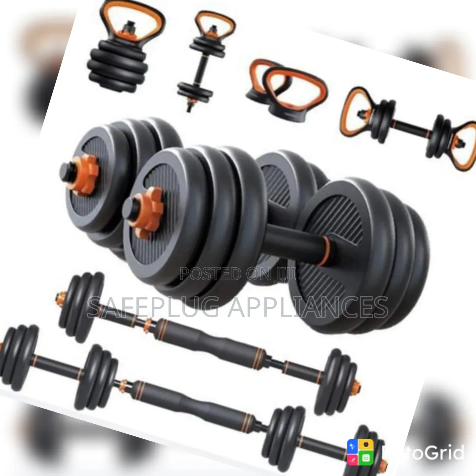 30KG 6-in-1 Adjustable Kettlebell Set – Home Fitness Strength Trainer