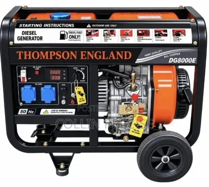 Thompson England Diesel Generator 7kva