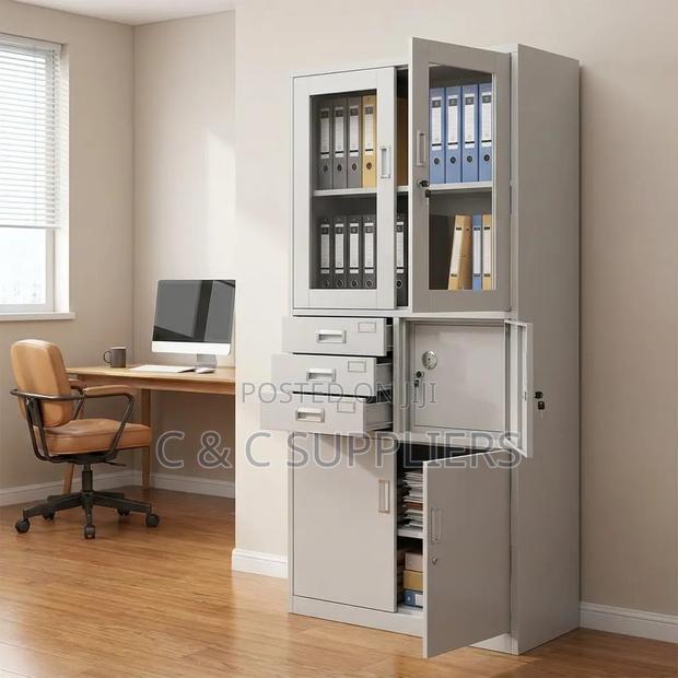 2-Door File Cabinet With Safe Box - main view