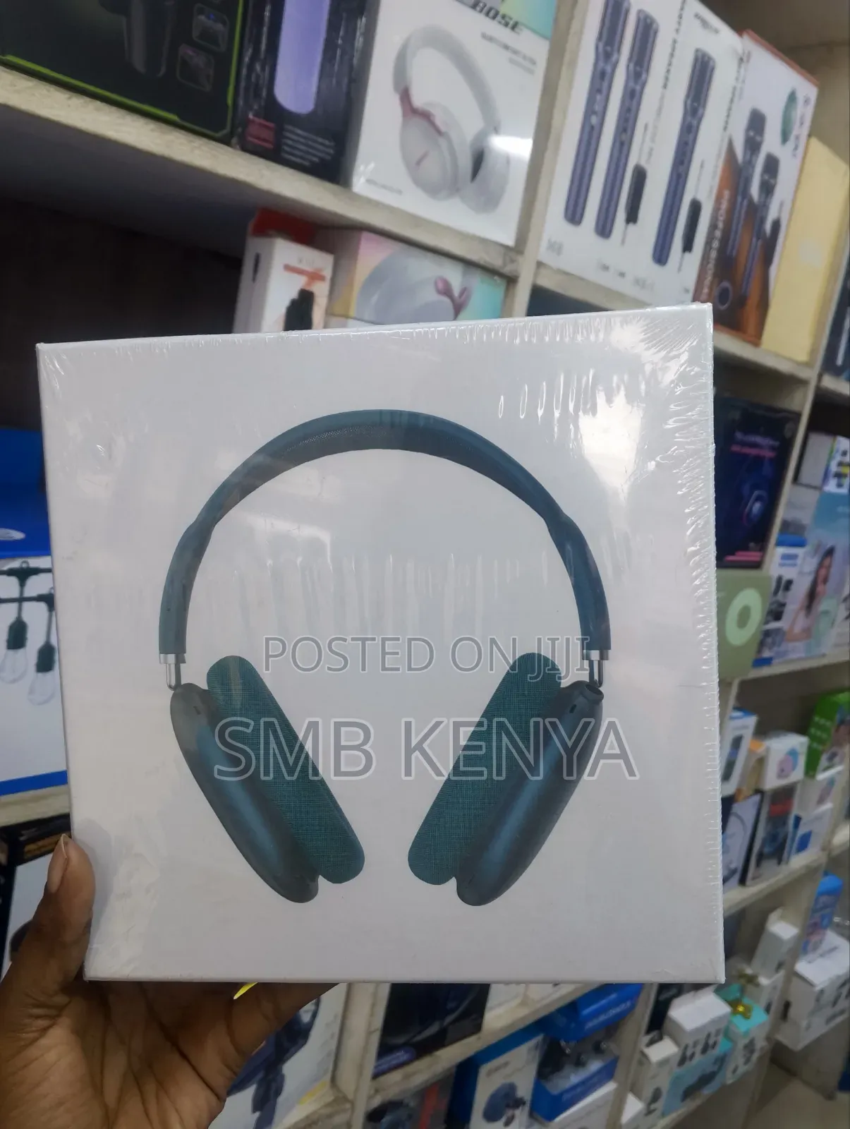 Airpod Max Sky Blue With Blue Headband