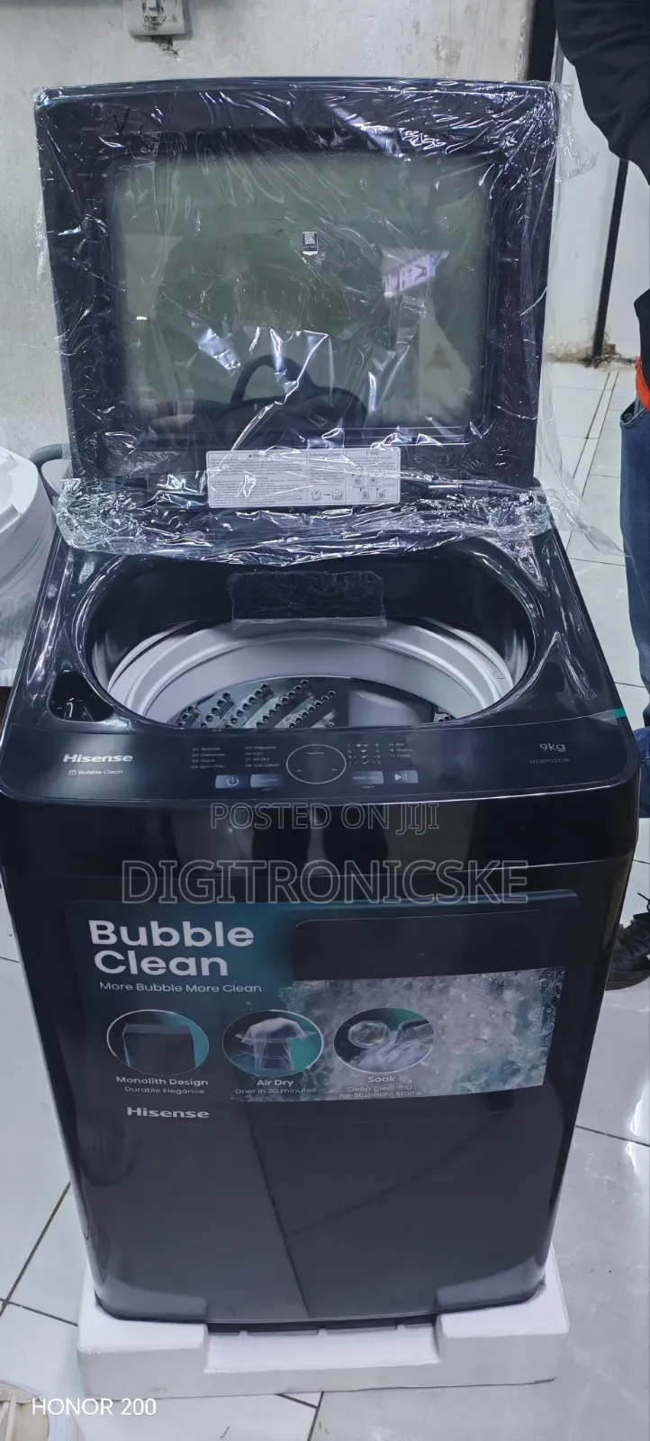Hisense 9kg Top Load Full Automatic Wash and Spin Washing Machine