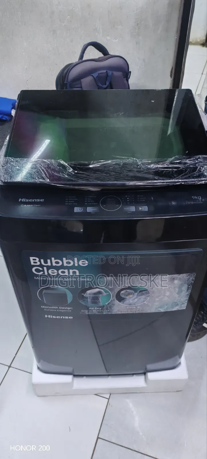 Hisense 9kg Top Load Full Automatic Wash and Spin Washing Machine