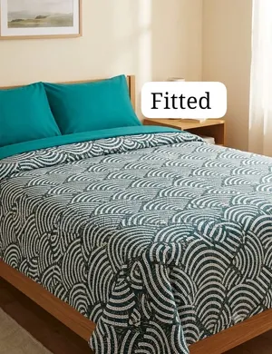 Fitted Bedsheet Set With Pillow Shams