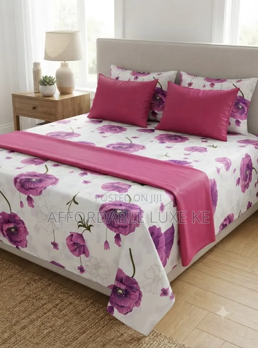 Fitted Bedsheet Set With Pillow Shams