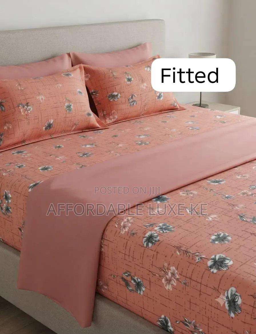 Fitted Bedsheet Set With Pillow Shams