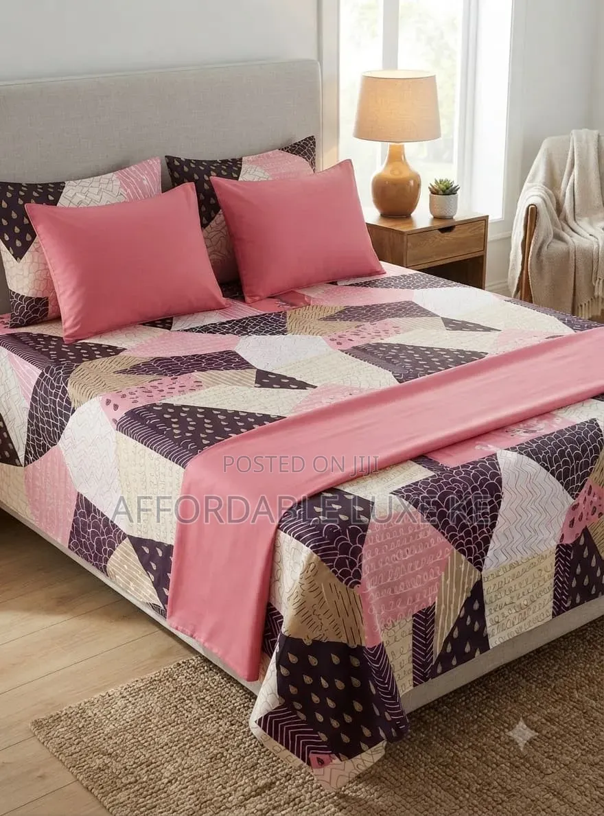 Fitted Bedsheet Set With Pillow Shams
