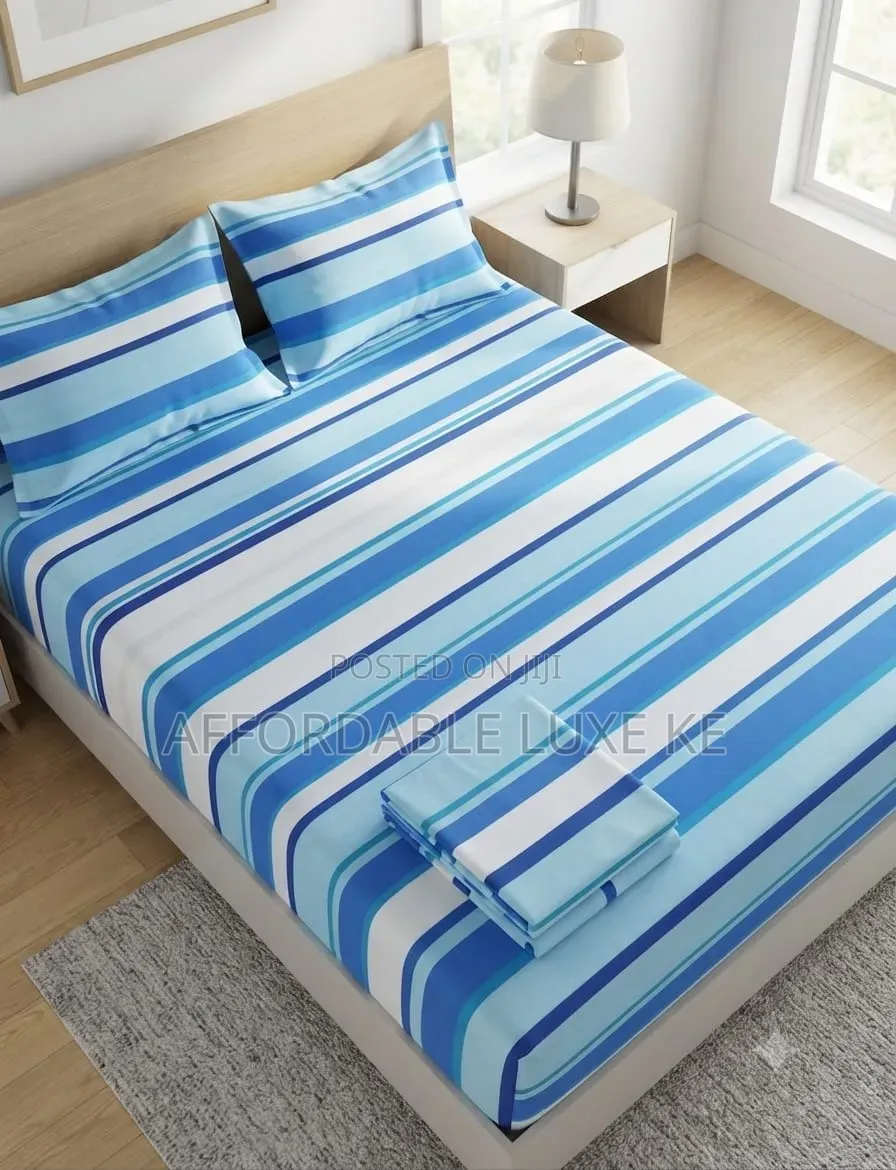 Fitted Bedsheet Set With Pillow Shams