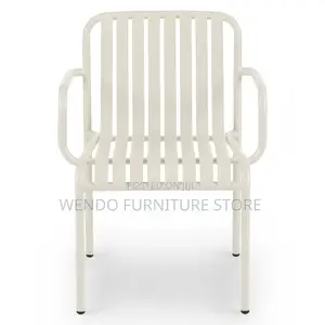 Home Chairs; White Mid Backrest Home Outdoor Chairs