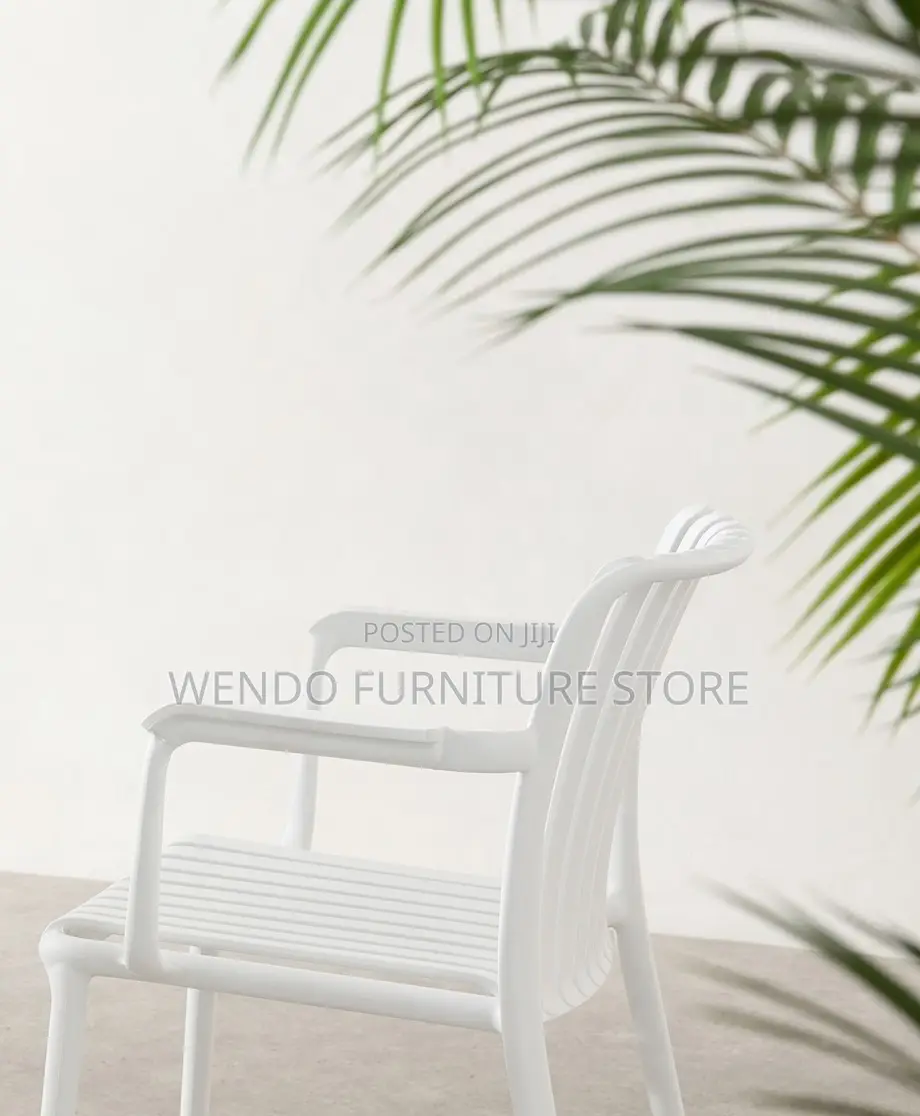Home Chairs; White Mid Backrest Home Outdoor Chairs
