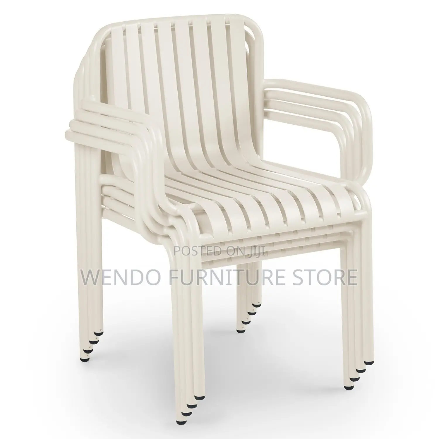 Home Chairs; White Mid Backrest Home Outdoor Chairs