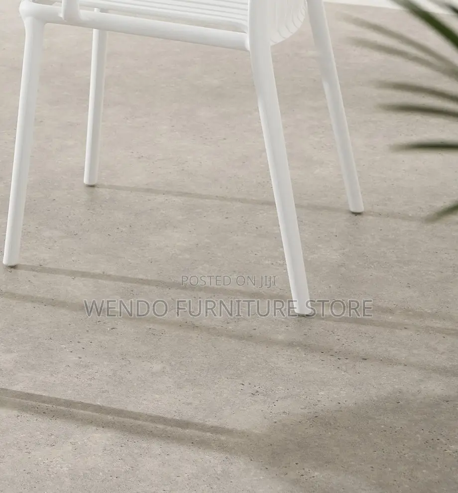 Home Chairs; White Mid Backrest Home Outdoor Chairs
