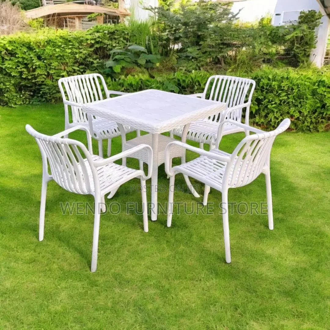 Home Chairs; White Mid Backrest Home Outdoor Chairs