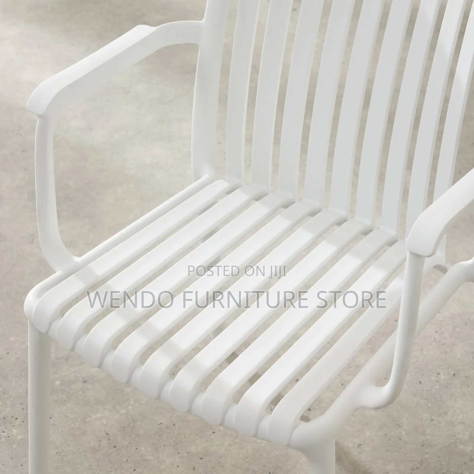 Home Chairs; White Mid Backrest Home Outdoor Chairs