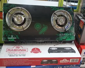 Rashnik Glass 2burner Gas Stove Code: RN-1500 Front Panel Glass