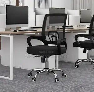 Office Chair;Black Swivel Mesh Guest Seat
