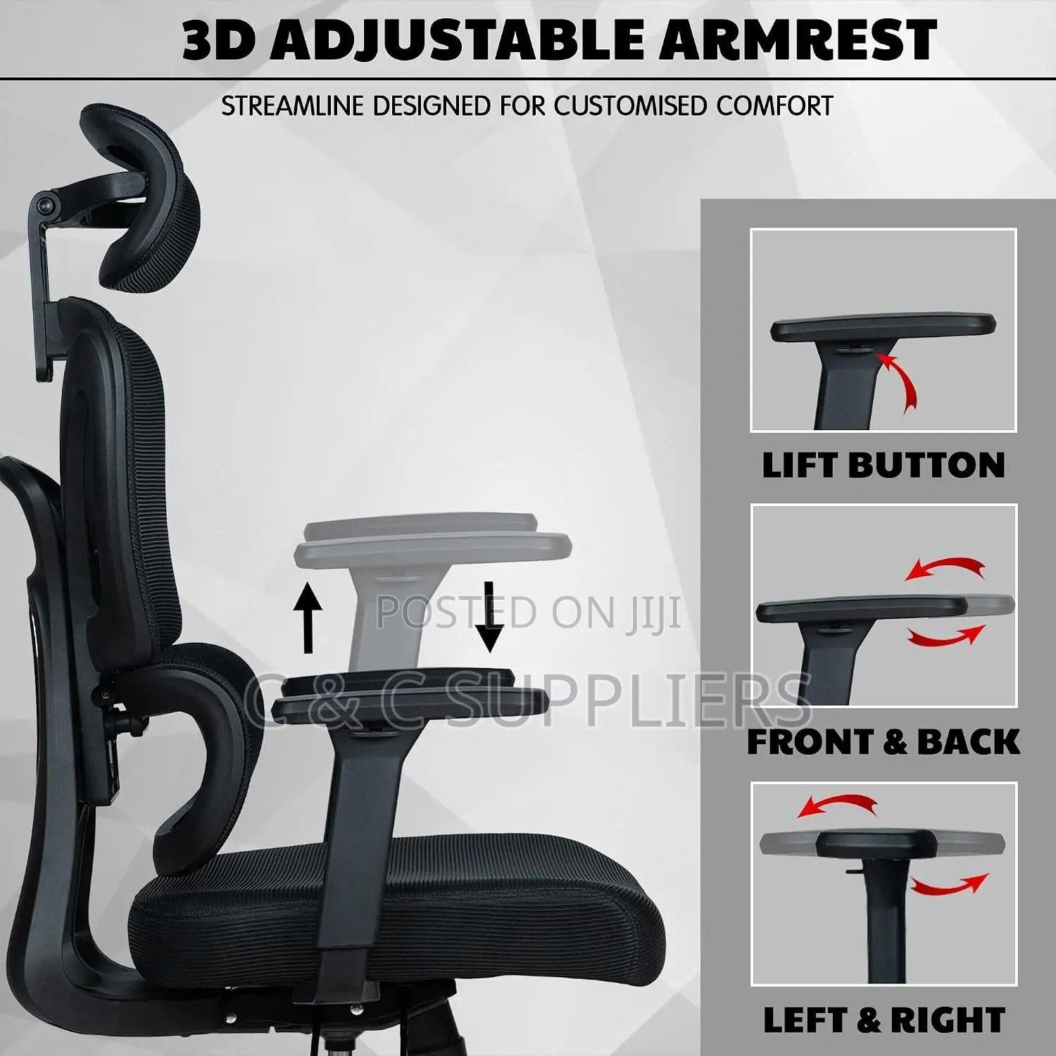 Ergonomic Office High Back Study Chair