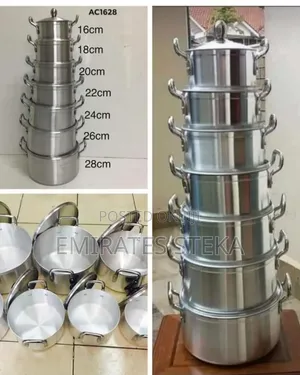 TORNADO 14PCS Aluminium Cookware Set – Heavy Duty Sufuria