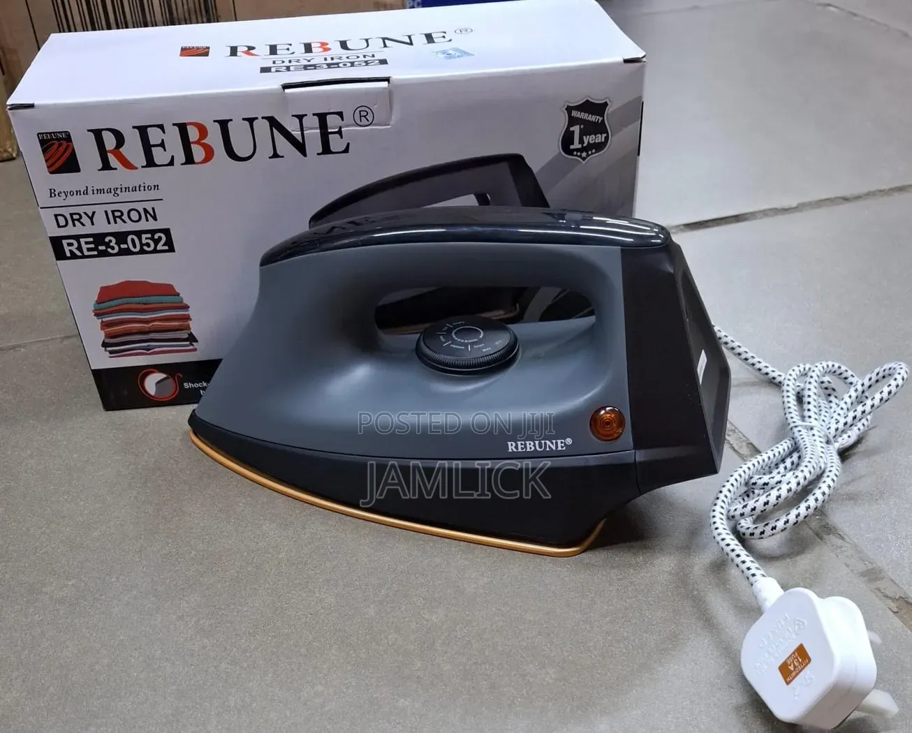 Heavy-Duty Rebune Dry Iron Re-3-052 - Pt