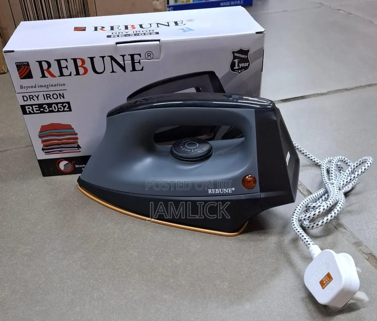 Heavy-Duty Rebune Dry Iron Re-3-052 - Pt