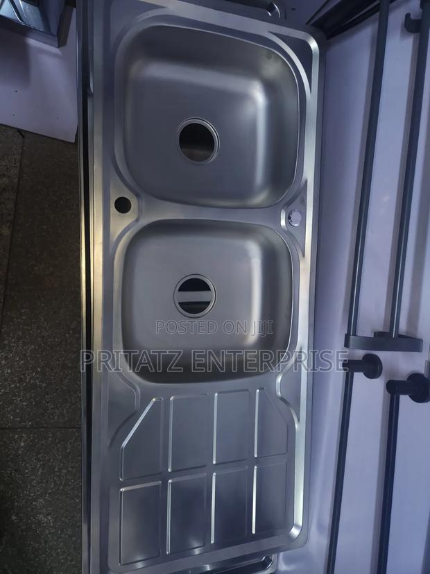 Single Table Double Bowl Kitchen Sink