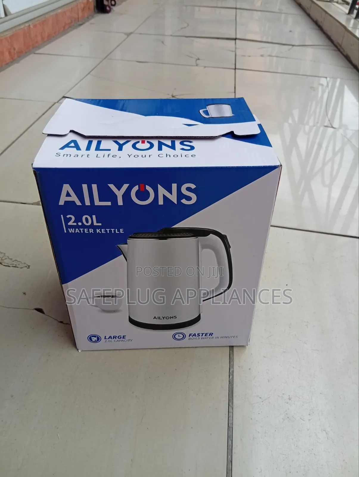 AILYONS 2L Electric Kettle – Fast Boiling Cordless